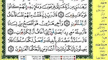 سورة القصص مكتوبة🔹مصحف التجويد🔹جودة عاليةHD | بصوت الشيخ سعد الغامدي🔹للحفظ و القراءة Al-Qasas Surah 