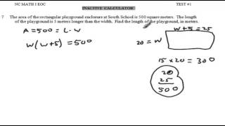 T1Q7 Geometric Application on Quadratic Equation