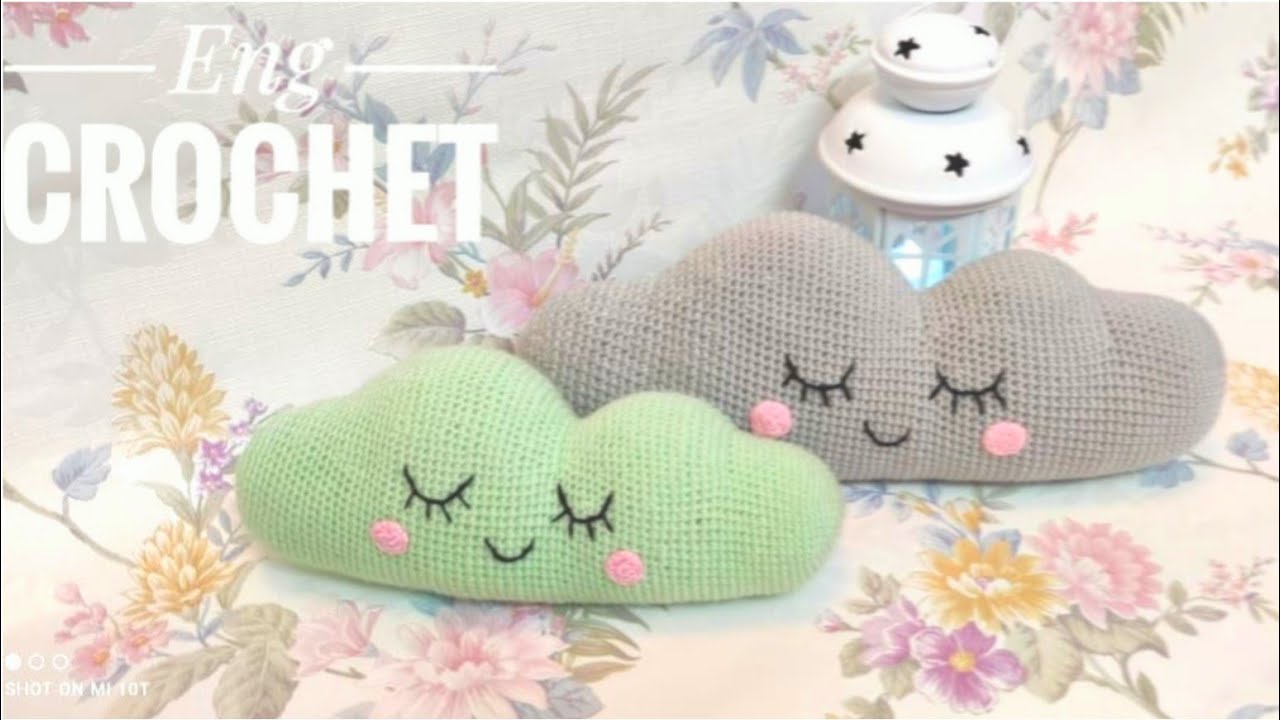 ٢-كروشيه سحابه كيوت لسرير الطفل/ crochet cloud
