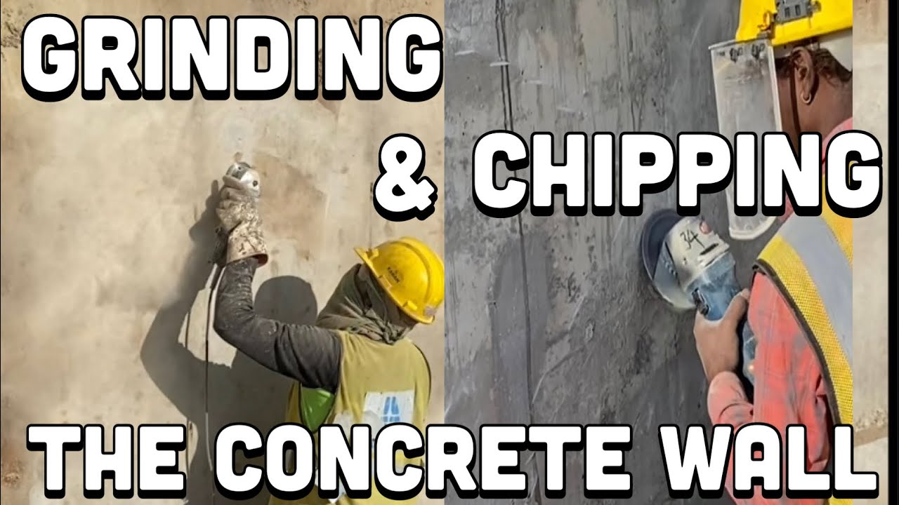 Grinding and chipping the surface of the wall YouTube