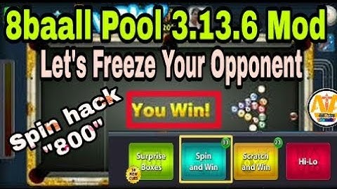 8ball Pool || FREEZE Opponent💥Mod💥3.13.6, 100% auto win work,spin hack, || #alltubeakash