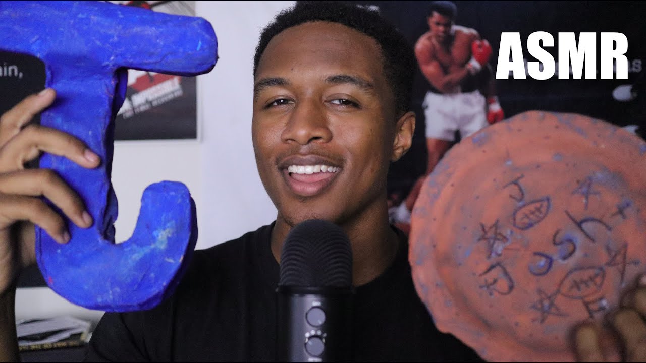 ASMR with my childhood art (soft spoken)