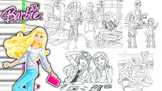 Barbie and Her sisters Dream House Coloring Pages