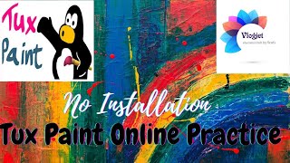 Tux Paint on MOBILE || TABLET. Tux Paint Online practice screenshot 4