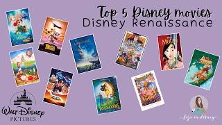 ranking disney renaissance movies 🎞️ | top five disney