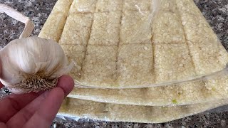 Ucuzken Alin Bi̇r Kiş Rahat Edi̇nkişlik Sarimsak Buzlukta Nasil Saklanir?