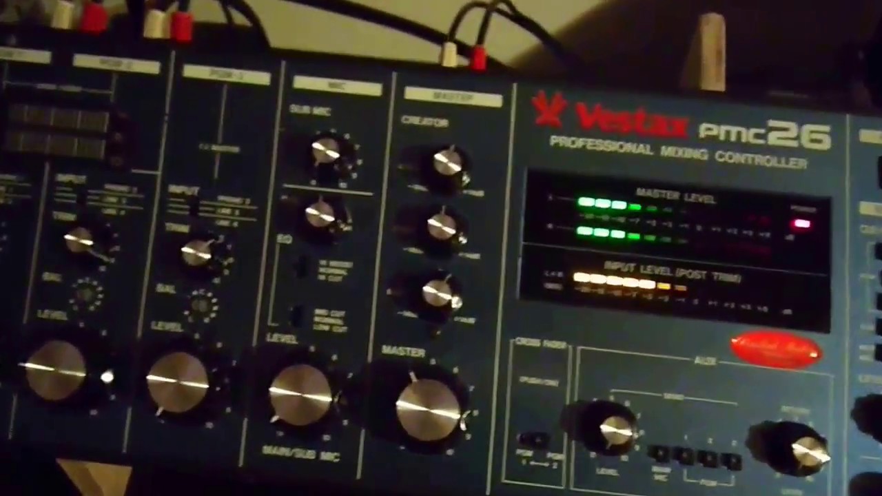 Vestax PMC-26 Limited Model - Replaced large knobs - YouTube