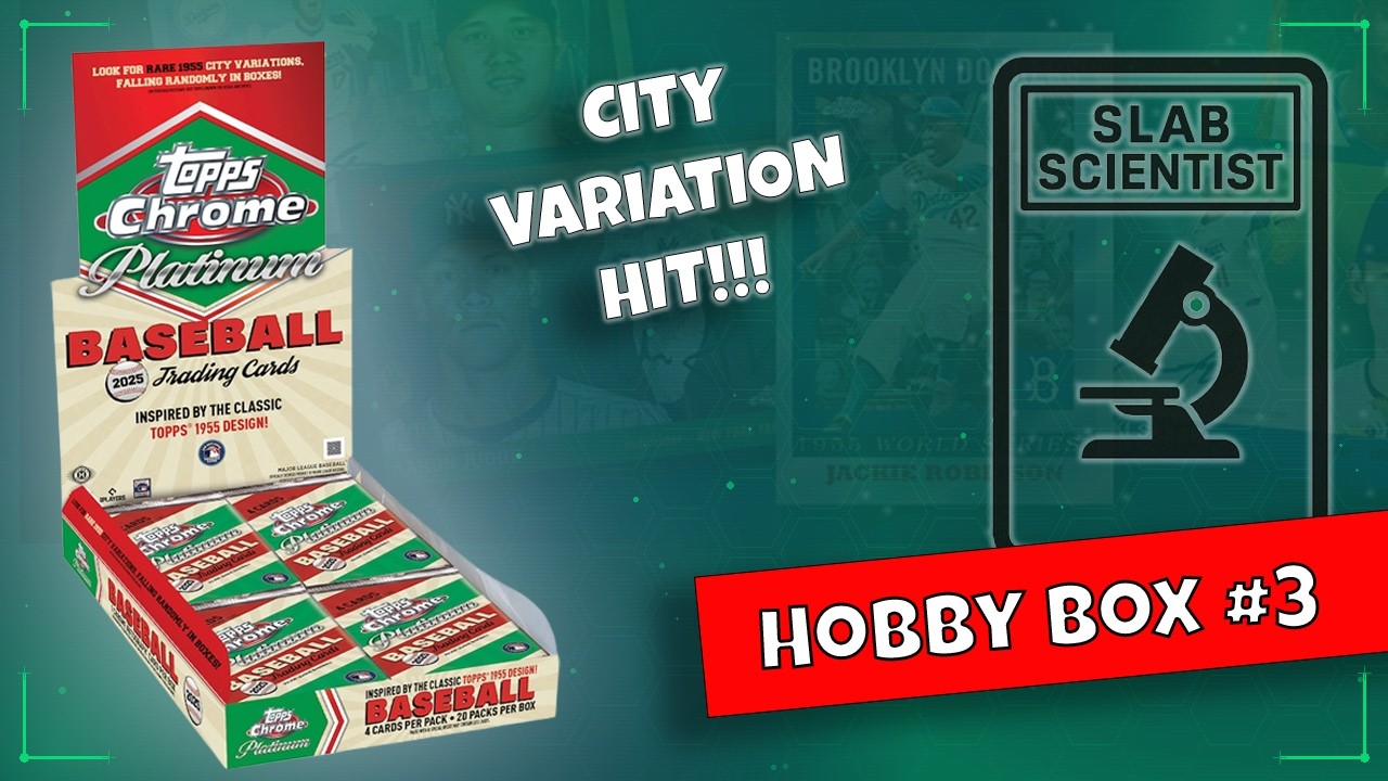 CITY VARIATION! 2025 TOPPS CHROME PLATINUM BASEBALL Hobby Box #3 