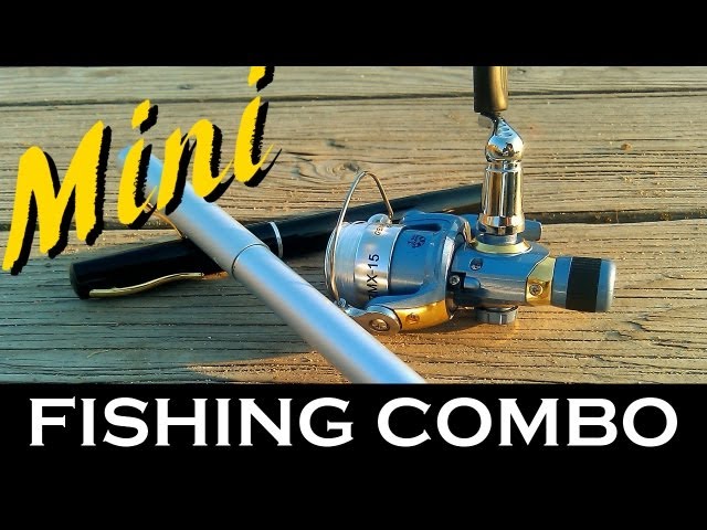  GDXFSM Mini Fishing Rod Pen Type Fishing Rod, Foldable Fishing  Rod Kit Telescopic Fishing Rod Rotating Reel, Combination Kit,Gold : Todo  lo demás