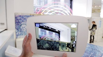 Augmented reality demonstration at Dezeen