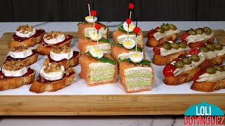 CANAPÉS O APERITIVOS ESPECIAL NAVIDAD FÁCILES Y DELICIOSOS - Loli Domínguez - Recetas de Navidad