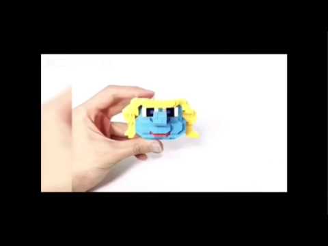 LOZ Diamond Block Smurf,NOT LEGO brick toy