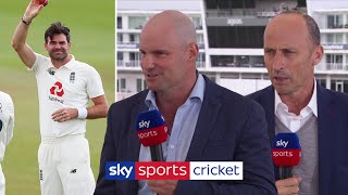 Nasser Hussain, Andrew Strauss \& Shane Warne discuss Anderson's 600th Test wicket