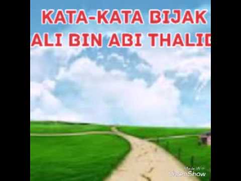  Kata kata  Bijak  Ali  Bin  Abi  Thalib  YouTube
