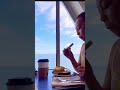 The best breakfast view. BC Ferry trip to Victoria