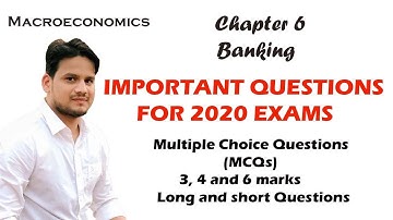 Important questions Chapter 6 BANKING (MCQs) 3,4 and 6 marks (SHORT AND LONG QUESTIONS)