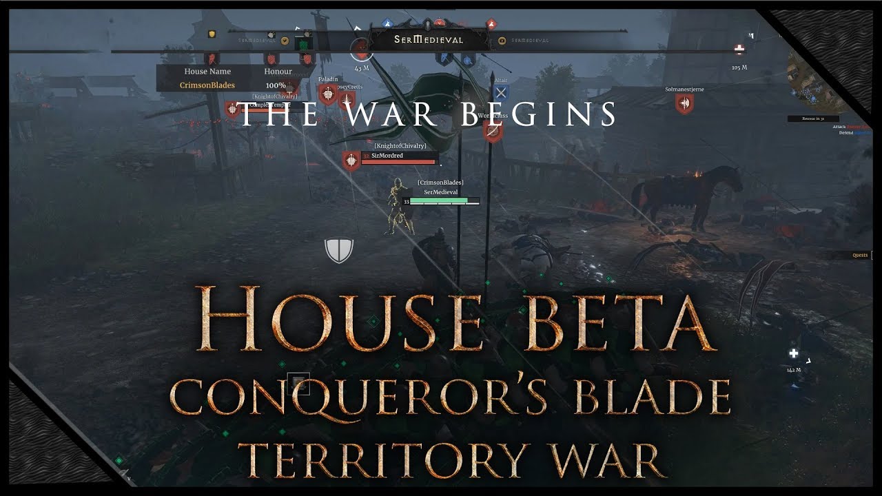 CONQUEROR'S BLADE - House Beta Territory PVP War 🗡️Uncrowned, Crimson