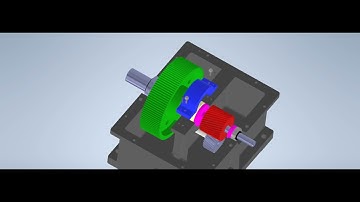 HỘP GIẢM TỐC 2 CẤP ĐỒNG TRỤC - VIDEO PHÂN RÃ 3D
