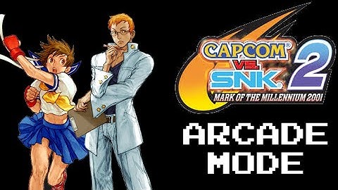 Capcom VS SNK 2~Arcade Mode as Team Rival Schools (Sakura & Kyosuke)