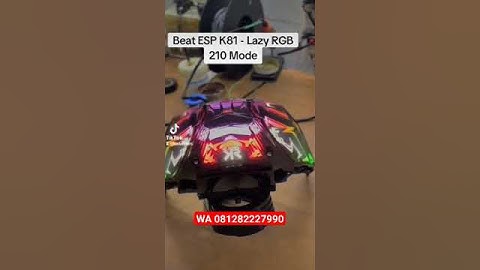 Beat ESP stoplamp lazy RGB 210 mode #kedairiders #rapihitumindset #hondabeat #hondabeatstreet