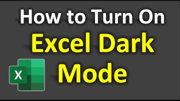 How to Turn On Excel Dark Mode | Excel Trick
