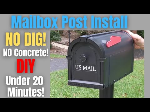 How to Easily Install a Mailbox Post: No Digging, No Concrete!