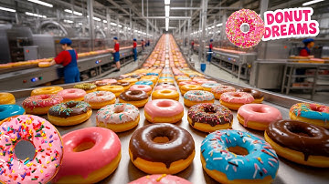 How Donuts Are Made in the Factory  Donut Factory Process
