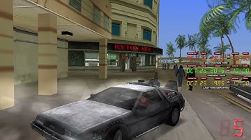 GTA BTTF Mod 0.2g Delorean meets their past