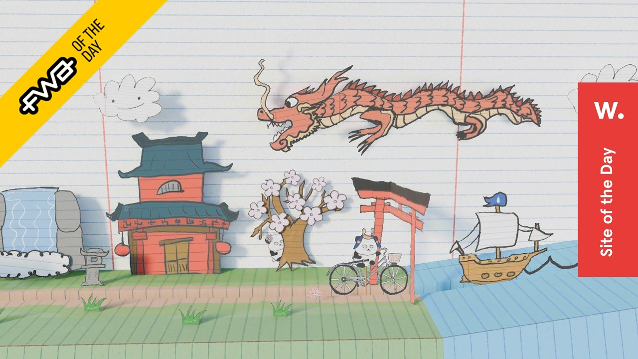 Как создать отмеченное наградами иллюстрированное портфолио в виде блокнота с помощью Three.js, B...