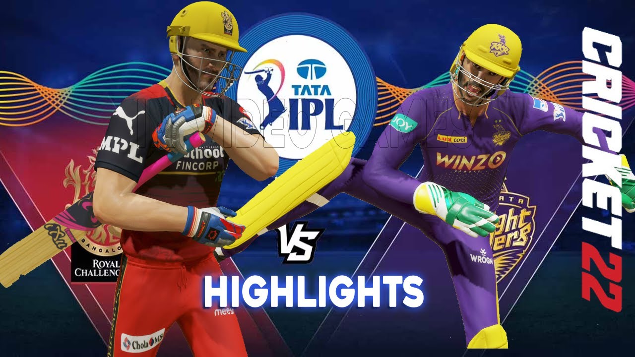 RCB vs KKR Royal Challengers Bangalore vs Kolkata Knight Riders Match Highlights IPL 15 Cricket 22