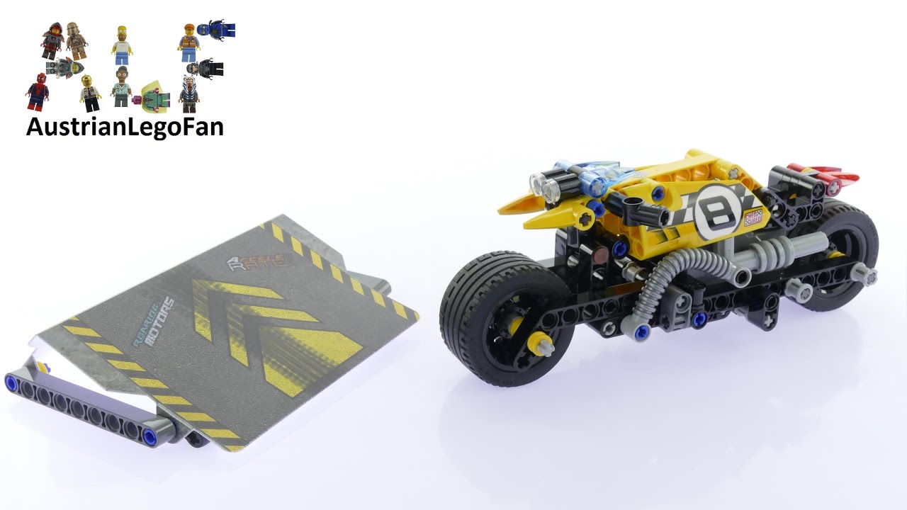 Lego Technic Stunt Bike - Lego Speed Build - YouTube