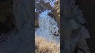 Ice waterfall 🤍 🌬 #ice #waterfall