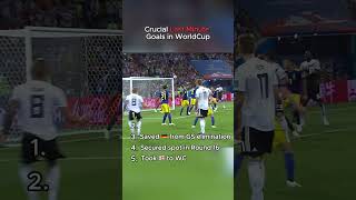 Crucial Last Minute Goals in WC