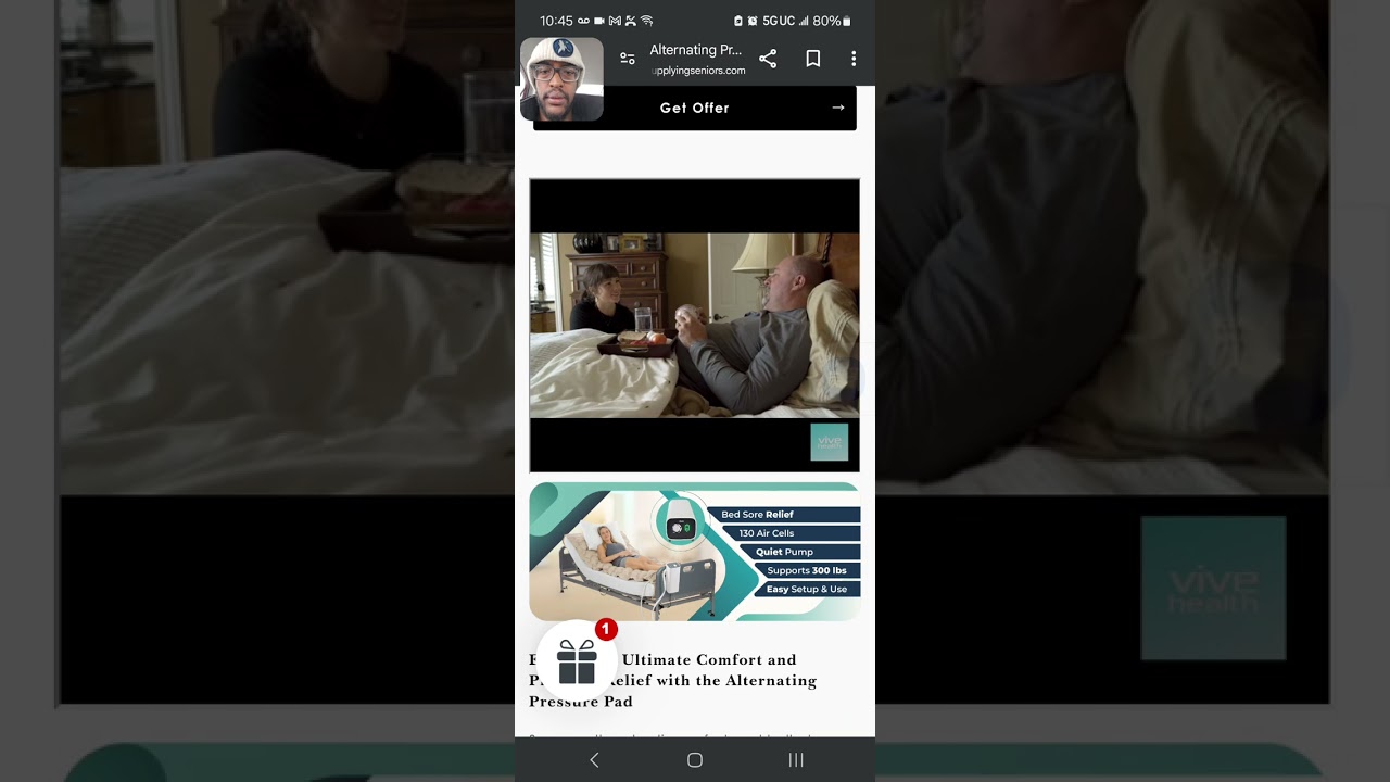 Abdi the owner of supplying seniors talking about the alternating pressure pad