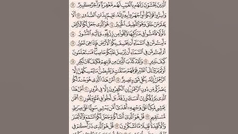 مقطع من سورة الملك اية 13 - 26