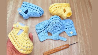 Sapatinho Bia fácil de fazer/Easy and quick to weave baby shoes