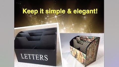 Simple & Elegant: Enchanted Forest Desk Organizer