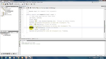 Área de un triangulo en java