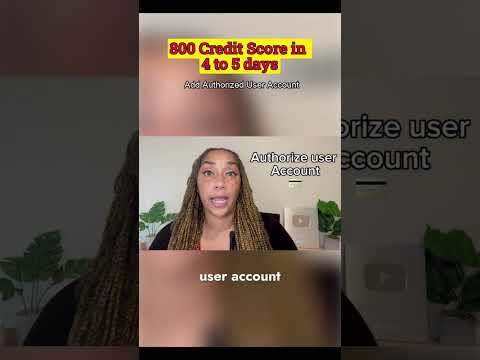 Part 3: 800 Credit Score in  4 to 5 days