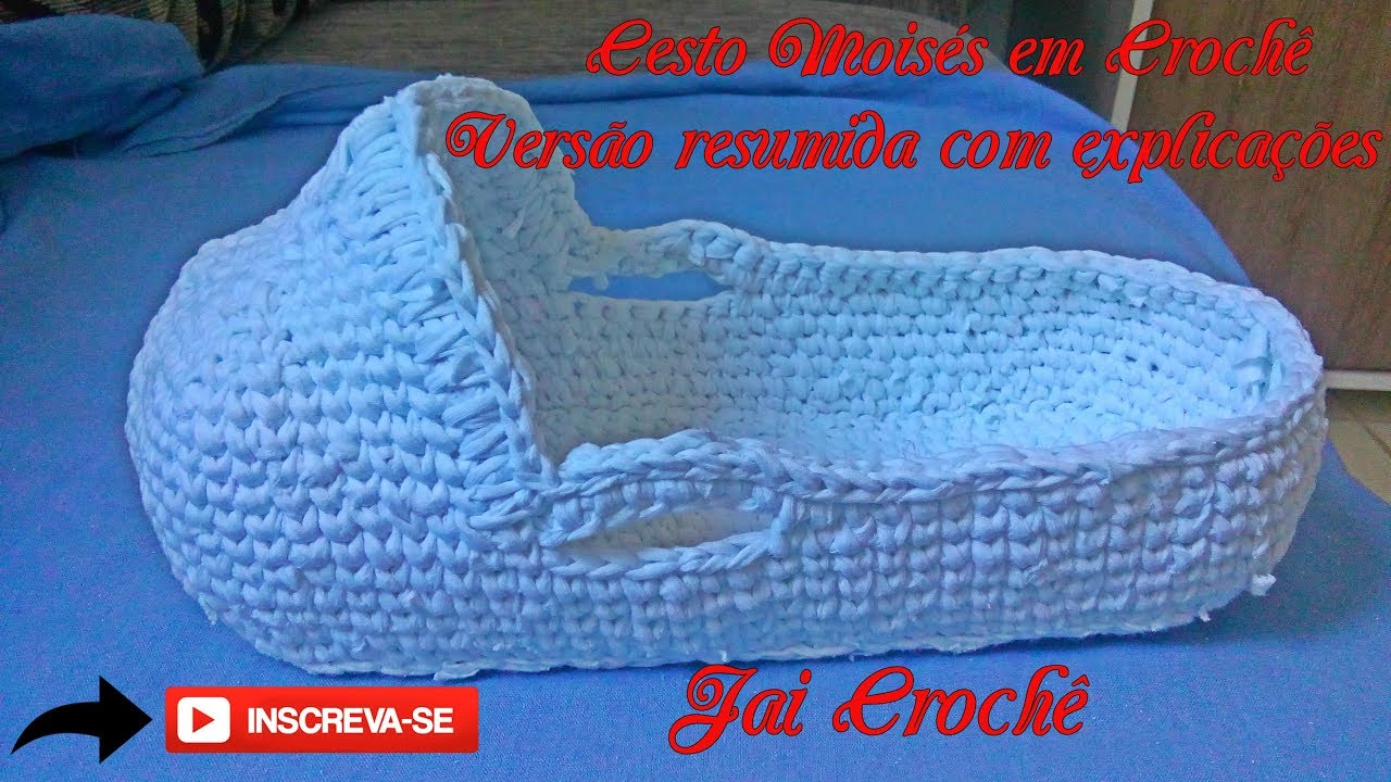 Cesto Moisés em crochê