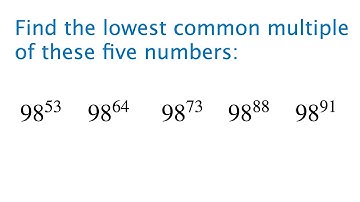 Lowest Common Multiple - Test your understanding! GCSE Mathematics Revision