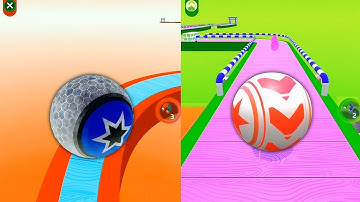 🌈👿Sky Rolling Ball 3D Vs Reversed Gameplay Max Level 319