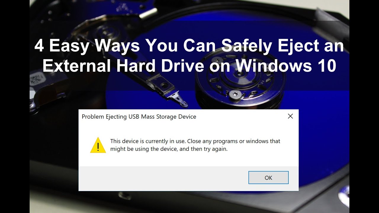 4 Easy Ways Can Safely Eject Hard Drive on Windows 10 YouTube