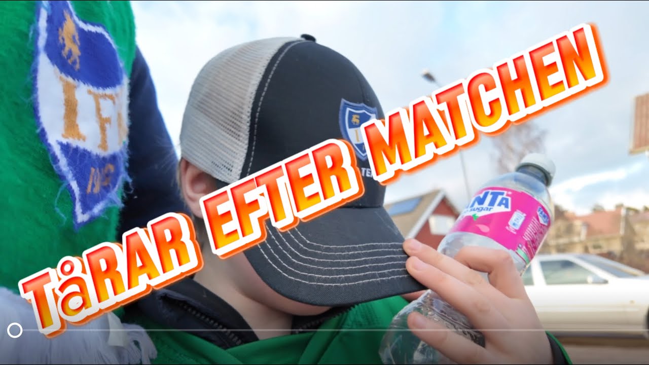 Tårar efter matchen, autografer och intervju.