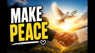 Peace is described as something to be actively pursued and created (Psalm 34:12-14)