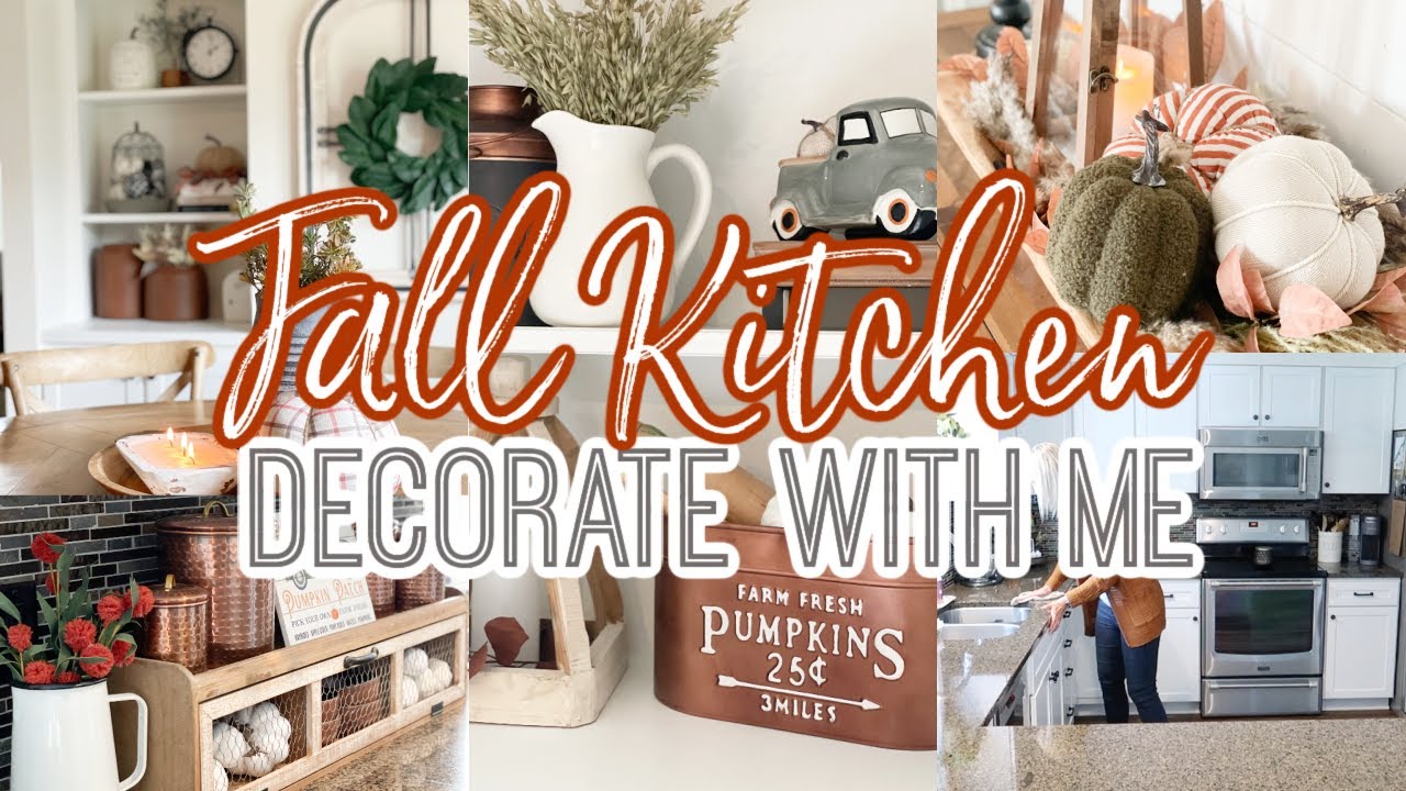 FALL DECORATE WITH ME 2021 FALL KITCHEN DECOR 2021 Decorating Nerds