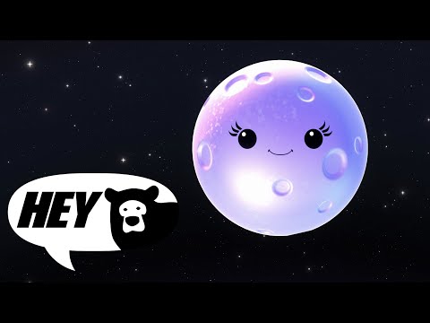 Hey Bear Sensory - Luna - Bed Time Video - Sleep - Relaxing Animation with Music for Sleep