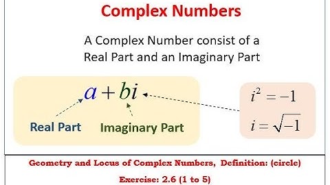 Class 12 | Unit - 2 | Complex Number| Geometry and Locus of complex number, Exercise : 2.6(1 to 5)