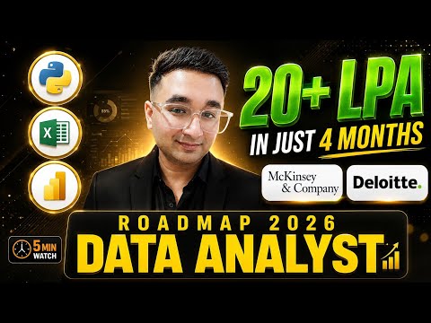 Data Analyst Roadmap 2026 ( Full Guide ) | How to Become a Data Analyst