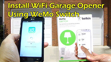 How To Install WiFi Garage Door Opener - Belkin WeMo Switch